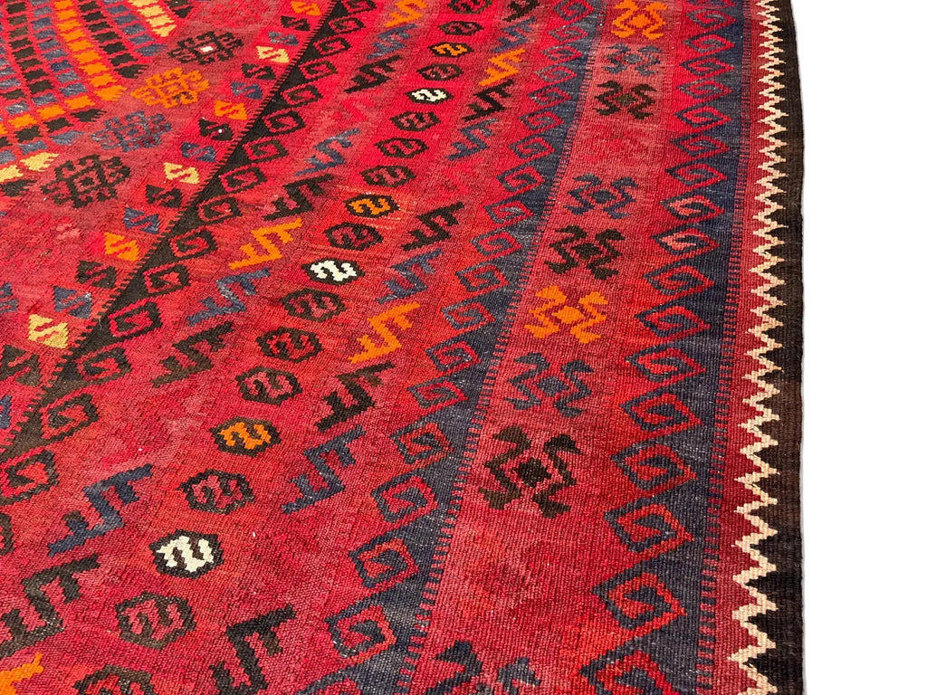 Authentic Handmade Afghan Kilim Rug – 256 x 409 cm | Large Tribal Wool Kilim