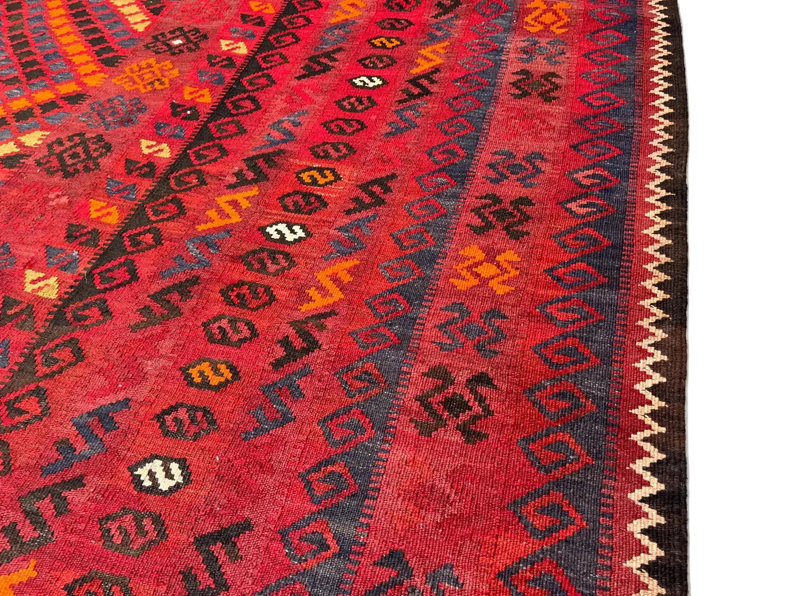 Authentic Handmade Afghan Kilim Rug – 256 x 409 cm | Large Tribal Wool Kilim