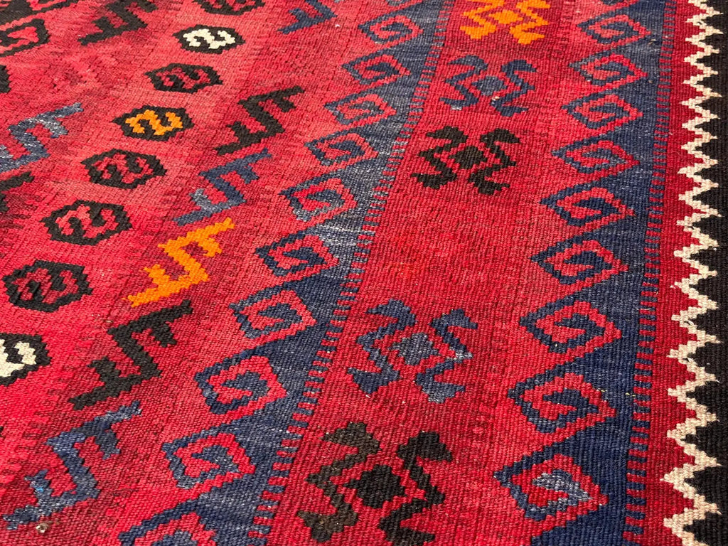 Authentic Handmade Afghan Kilim Rug – 256 x 409 cm | Large Tribal Wool Kilim