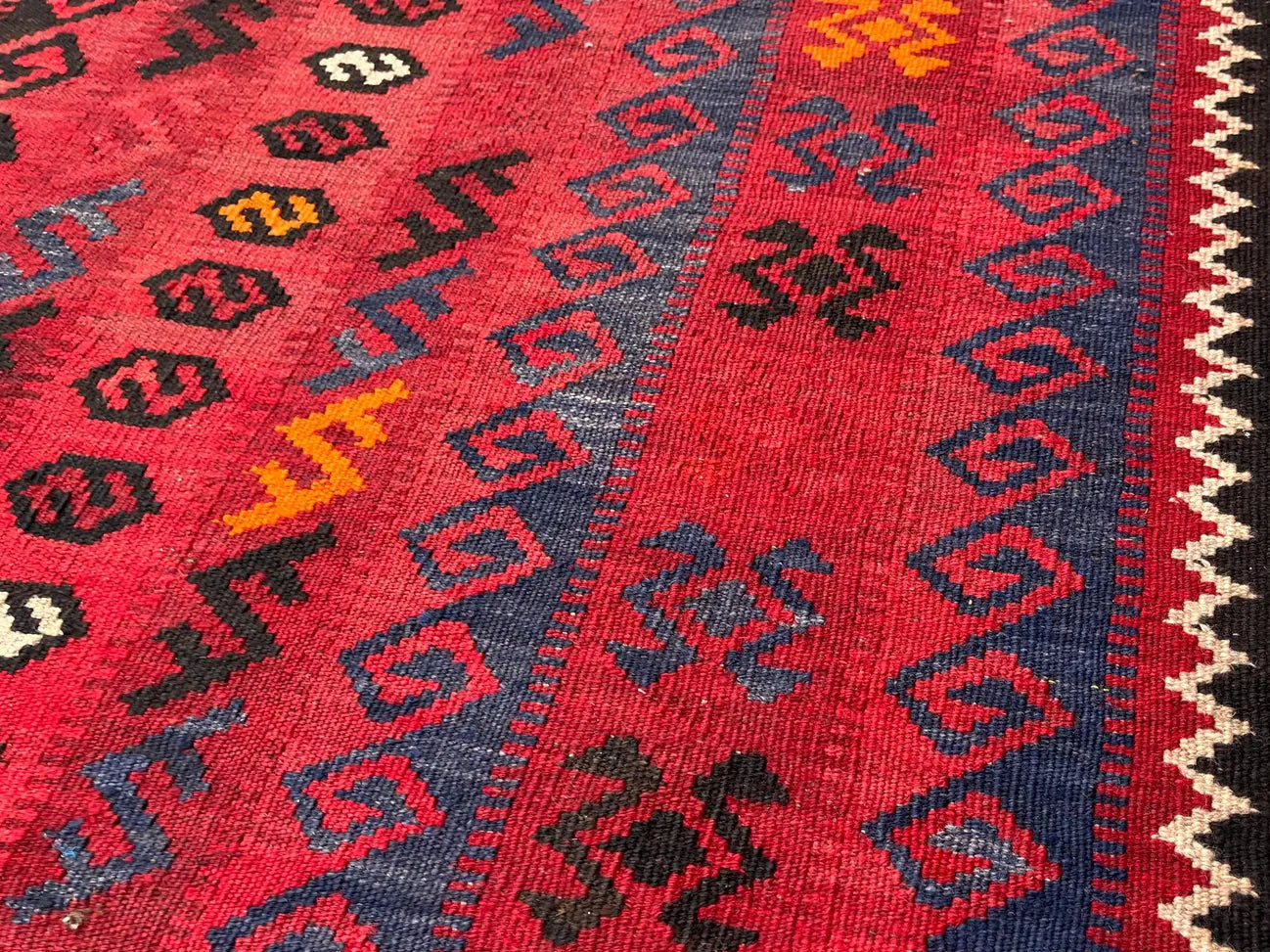 Authentic Handmade Afghan Kilim Rug – 256 x 409 cm | Large Tribal Wool Kilim