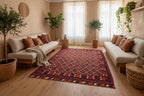 Vintage Afghan Geometric Kilim – 203 x 288 cm | Handwoven Tribal Wool Rug