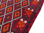 Vintage Afghan Geometric Kilim – 203 x 288 cm | Handwoven Tribal Wool Rug