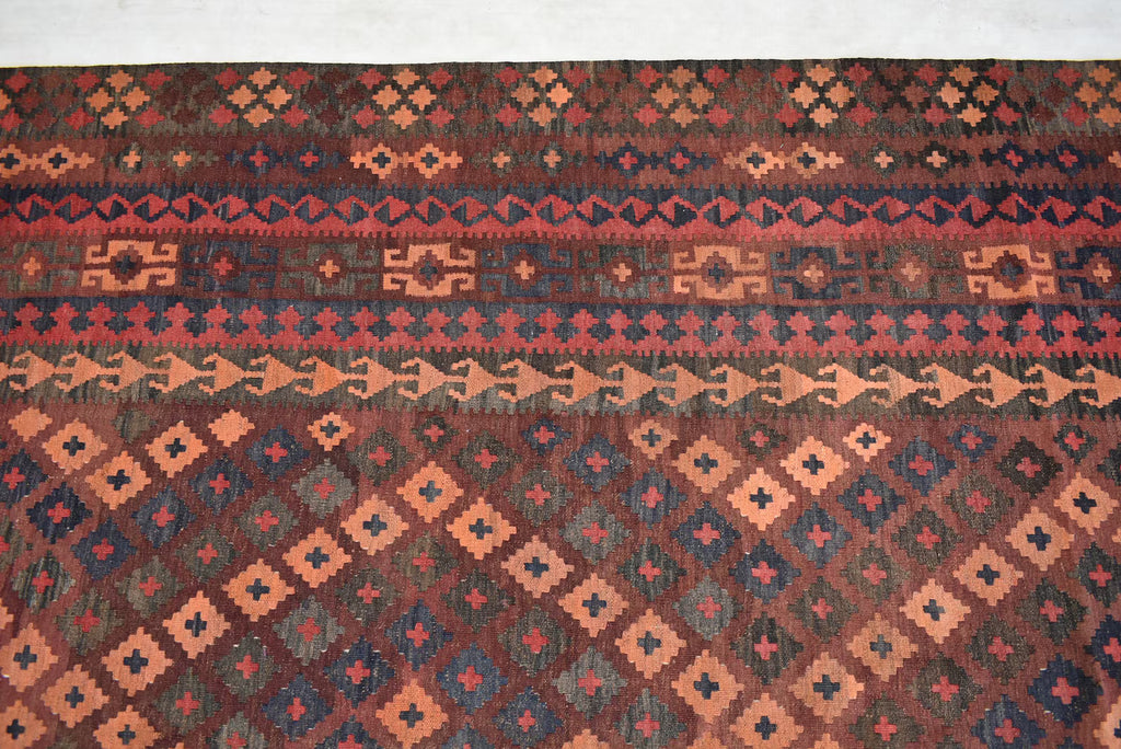 Handmade Afghan Kilim Rug – 248 x 404 cm | Traditional Afghan Wool Rug | Large Tribal Area Rug | Vintage Boho Carpet