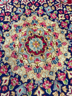 Luxury Persian Style Rug – Ruby Red Floral Medallion Carpet | Classic Oriental Area Rug | 267 x 345 cm