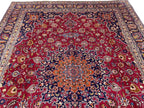 Large Persian Style Oriental Rug – Burgundy Red Floral Medallion Carpet | Traditional Luxury Area Rug | 295 x 396 cm