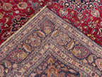 Large Persian Style Oriental Rug – Burgundy Red Floral Medallion Carpet | Traditional Luxury Area Rug | 295 x 396 cm